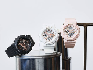 Armbanduhr: Baby-G BA-110RG-1AER (Schwarz)