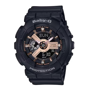 Armbanduhr: Baby-G BA-110RG-1AER (Schwarz)
