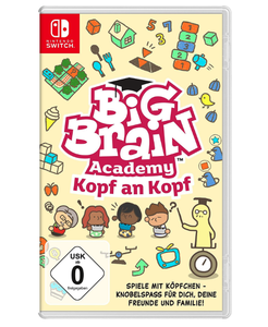 NINTENDO Switch Neon-Rot/Neon-Blau inklusive Big Brain Academy- Kopf an Kopf Spiel