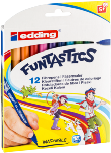 Klassensatz: edding 15 FUNTASTICS Kinderfasermaler 12er-Set sortiert